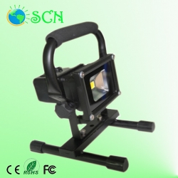 Rechargeable and portable 10W COB LED Flood light