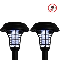 outdoor LED Solar Power Mosquito Pest Bug Zapper Insect mosquito Killer Lamp for garden